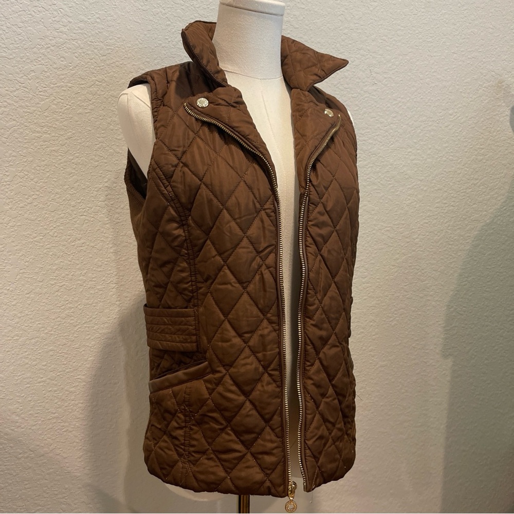 Andrew Marc Quilted Brown Women's Vest small - Picture 2 of 11